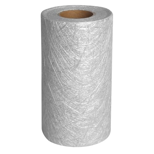 Fiberglass Mat Roll 8" x 10 Yards, 1.5 oz Chopped Strand Mat, Wide Fiberglass for Large Surface Repair &amp; Reinforcement, Resin Compatible for Boat Roof Auto