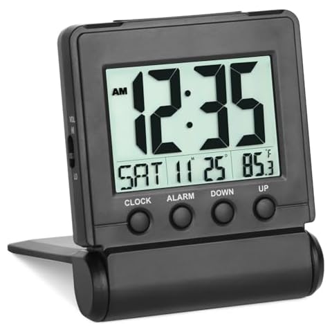 FAMICOZY Small Folding Digital Travel Alarm Clock Cover