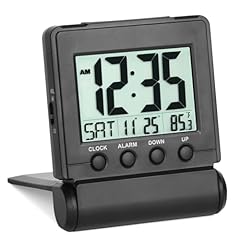 FAMICOZY Small Folding Digital Travel Alarm Clock with Day/Month/Date/Indoor Temperature,Easy to photo FAMICOZY Small Folding Digital Travel Alarm Clock with Day/Month/Date/Indoor Temperature,Easy to