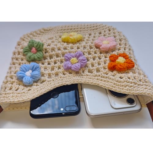 Bolso pequeño de hombro floral vintage de playa miniatura 2