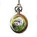 Produktbild Igel-Taschenuhr mit Halskette, einzigartiger Schmuck, Kunst, Bild-Schmuck