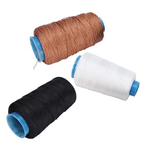 Set de 3 carretes de hilo de nylon revestido para coser a mano y bordar miniatura 6