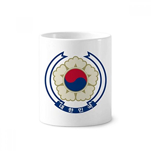 Tasse céramique Corée 350ml idée cadeau porte pinceau de maquillage blanc