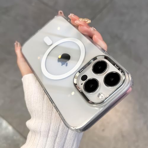 Coque de téléphone haut de gamme en acrylique rigide transparent pour iPhone 12 Pro Max Blanc