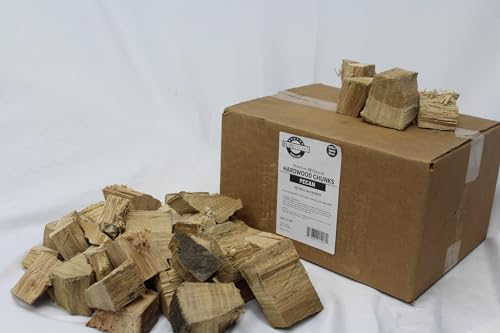 Blue Smoke Grilling All Natural Pecan Wood Chunks - 840 Cu. in. Pecan Wood Chunks for BBQ Grilling and Barbecue Smoking, Brown, BSG_PE840CUIN