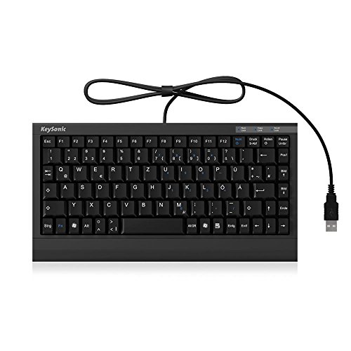 Clavier USB compact KeySonic ACK-595C+ avec pavé numérique intégré