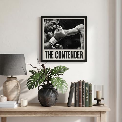 Image of Americanflat 16x16 Picture Frame with Polished Plexiglass - Streamline Collection - Thin Border Square Frame for Wall Display - Hanging Hardware Included - Black