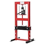 6 Ton Hydraulic Shop Press, H-Frame Bearing Press, 4-Hold Adjustable Working Table Height, 6 Ton/13000Lbs, for Garage & Professional Use
