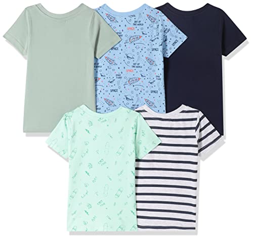 Image of Mom's Love Boy's Printed Regular Fit Baby and Toddler T-Shirt Set