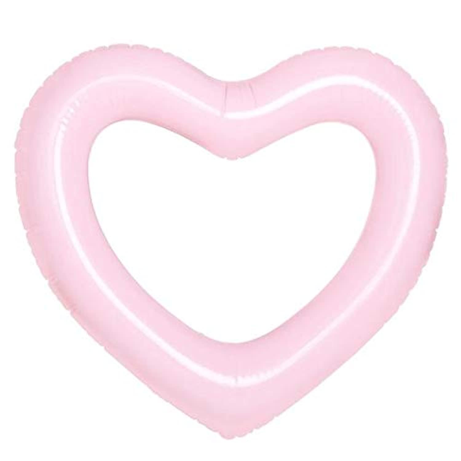 120cm Sweat Heart Swimming Ring Inflatable Mattress Pool Float Water Fun Swim Circle-Pink