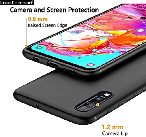Image of Case Creation Compatible with Oneplus 5 2021 Back case, Oneplus 5 Slim Flexible Smart Look case with 360 Camera All Angle Protection (Pure Black)