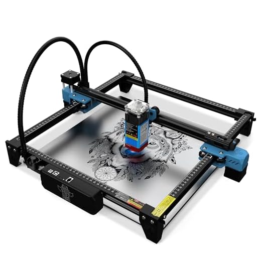 TTS-55 PRO 5500mW Laser Engraver Machine Laser Cutter Laser Cutting Engraving Tool for Wood Metal Aluminum Glass Leather