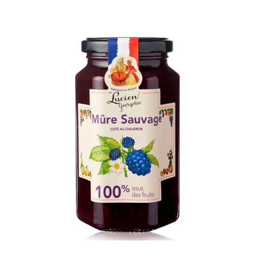 Georgelin | Mermelada de Moras Silvestres 100% Fruta de Azúcar | Más Mermelada Cocida Bosco en Caldero de Cobre | Relleno De Tartas Cocina