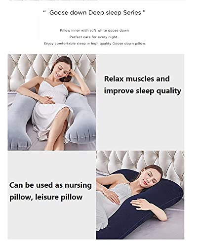 N++A Inflatable Pregnancy Pillow,Portable Waterproof Anti-Air Leaking For Indoor/Outdoor Leisure Full Body Pillow And Contoured U-Shape Design For Back/Body Support (Inflatable--Yellow) #TOP2