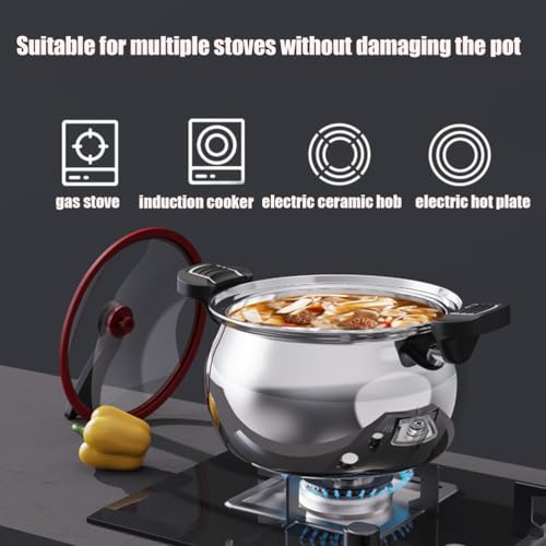 Olla a presión de acero inoxidable 5L miniatura 6