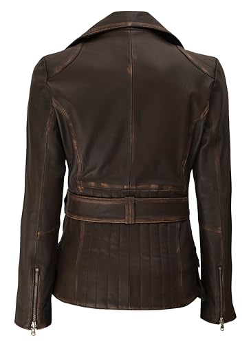 Blingsoul Leather Jacket Women - Real Lambskin Long Womens Leather Jacket3