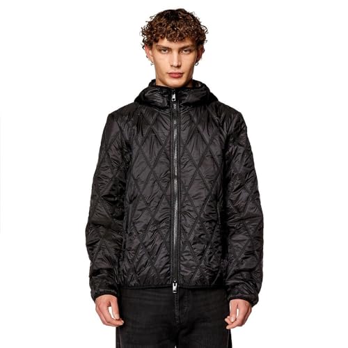 Diesel J-Fokker Giacca Veste pour homme, Noir, noir, noir, 46