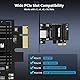 2.5G PCIe Netzwerkkarte, YuanLey 2,5-Gigabit PCI Express Ethernet-Adapter mit Realtek RTL8125B, 2500Mbps NIC-Karte RJ45 LAN-Controller für PC Windows/Linux/Mac OS mit Low-Profile-Halterung