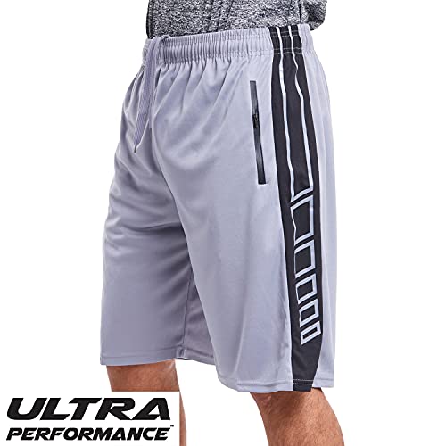 Ultra Performance Mens 5 Pack Athletic Running Shorts, Basketball Gym Workout Shorts For Men With Zippered Pockets #TOP2