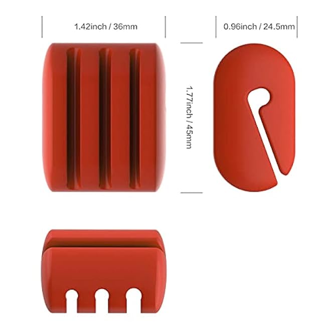 Universal Slicon Pot Clip/Cup Clip for Temperature Probe of Deep Fryer,Candy Pot, Probe Organizer (Pack of 2)