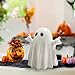 Halloween Ghost Figurine - Spooky Ghost Statue Decor,Funny Cute Rock Ghost Ornaments, Home Front Porch & Outdoor Garden Tabletop Sculpture for Halloween Decorations, Christmas New Year's Gift