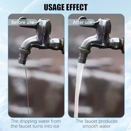 Außen Wasserhahn Abdeckung Frostschutz, 3 Stück Verdickung Thermoschutz für Garten Wasserhahn, Winterschutz für Außenwasserhahn, Verdickt, Wärmeschutz, Sonnenschutz, Wasserdicht, Frost - 14 x 19cm