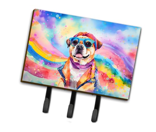 Caroline's Treasures Pug Dogs Decorative Ceramic Triple Wall Hook