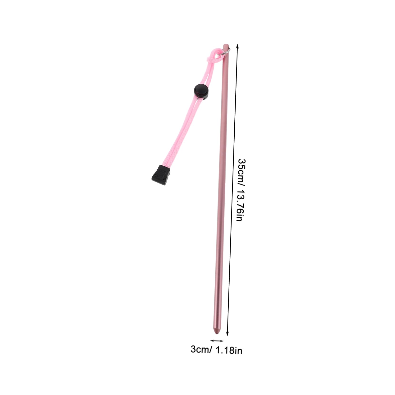 Abaodam Scuba Diving Pointer Stick with Hand Strap Aluminum Underwater Rod Diving Probe and Bottle Knocker Essential Diving Accessories for Outdoor Adventures Scuba Safety Gear