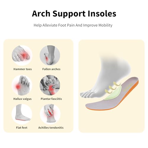 Wide Toe Box Arch Support Walking Shoes for Women Slip On Tennis Sneakers Plantar Fasciitis Orthotic Comfortable Fashion Shoes US 6-113