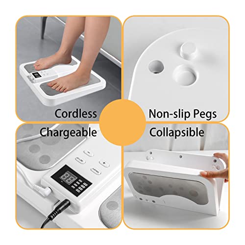 Electric Feet Massager Physiotherapeutic Device For Body Muscle Pain Relief And Neuropathy, Foot Legs Circulation Reflexology Machine For Ankles Knee And Calf #TOP6