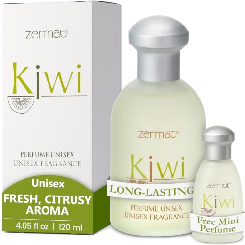 Zermat Perfume for Women and Men Kiwi Fresh UNISEX Perfume para Dama y Caballero - Citric Scent 4.50 Fl. Oz and Miniature 0.50 Fl. Oz.