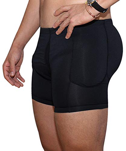 Fhspw Men'S Padded Shaper Shorts Hip Lift Boxer Briefs Slimming Shapewear Underwear thumb #1
