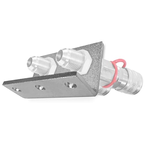 Image of MB12 Mounting Bracket for 3 /4 inch JIC #12 Bulkhead Hydraulic Coupler - 27mm Inner Diameter, Heavy-Duty Steel Mount - Fits TL25, Made in USA, for Industrial & Hydraulic Use