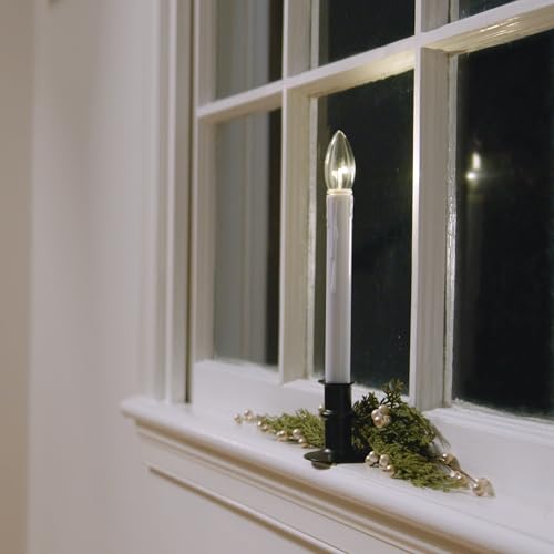 Image of 612 Vermont Ultra Bright Battery Operated LED Window Candles, Matte Onyx