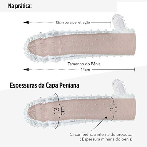 Capa Peniana Super Expansora 14cm Pênis Maior + Brinde + Brinde