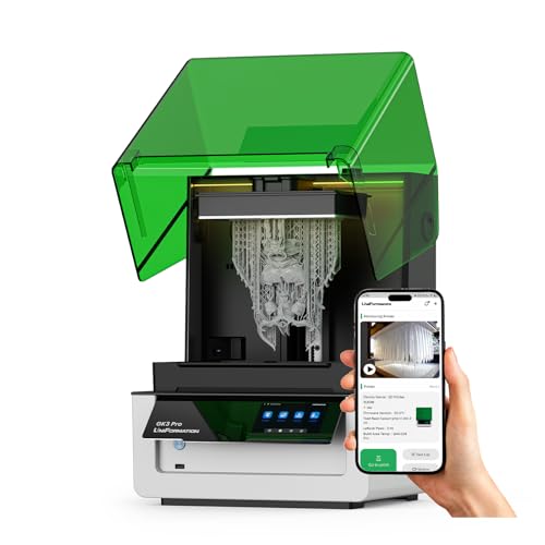 UniFormation Resin 3D Printer 16K Screen 3D Resin Printer with COB Light Source Smart Heating System & Smart Feeding Sys