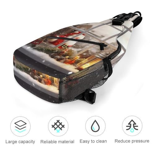 Mochila cruzada deportiva tipo sling para mujer y hombre miniatura 5