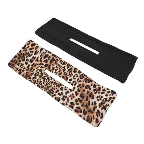 Veemoon Diademas Cabello 2 Unidades Tamaño Mediano Herramienta Para Rizar y Moldear Moños Para Mujeres Accesorio Negro y Estampado De Leopardo Uso Diario Para Peinados Elegantes