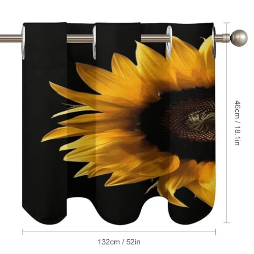 Cenefa de arte moderno estilo cortinas opacas para ventanas de baño y cocina 3