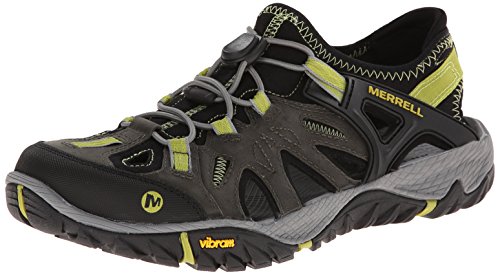 Merrell Men’s All Out Blaze Sieve Water Shoe, Castle Rock/Green Oasis, 11 M US