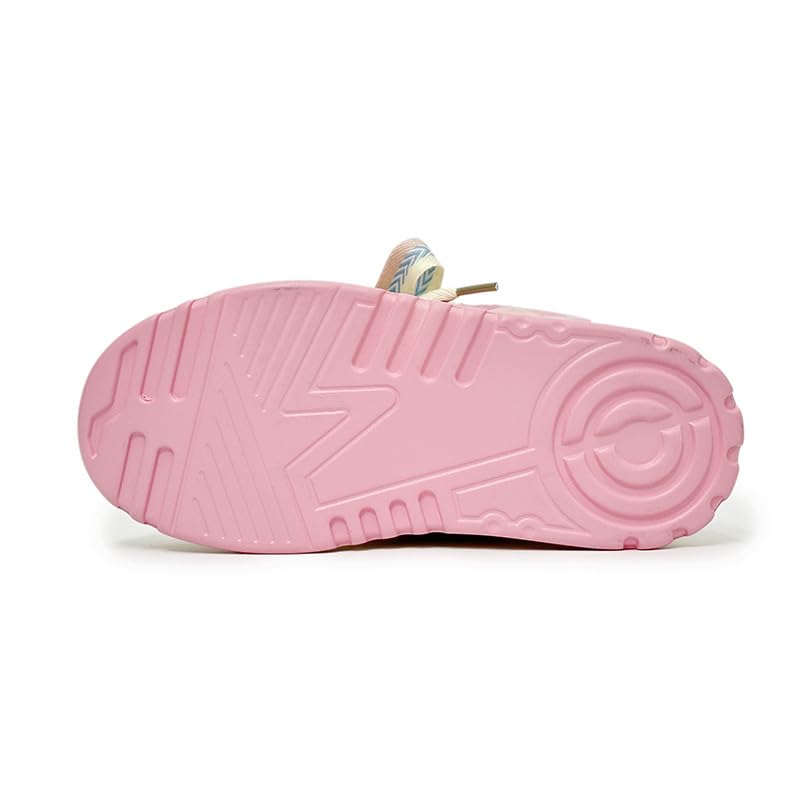 Cute Star Shoes for Women Jelly Thick Sole Lace-up Chunky Platform Comfort Sneakers Pretty Pastel Gifts for Girls Summer Plus Size Sneakers Back to School4