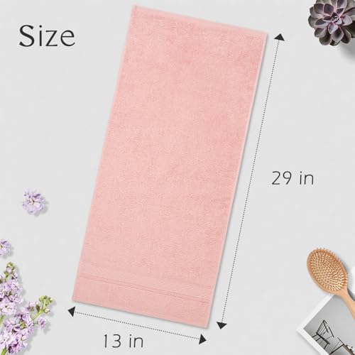 Cleanbear Hand Towel Face Towel Set,100% Cotton, Assorted Colors Hand Towels, Size 29" x 13", 6-Pack 6 Colors