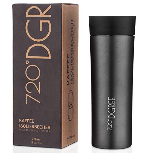 720°DGREE Travel Mug “PleasureToGo“ - 450ml - Leakproof, BPA-Free Stainless Steel Thermo Cup for Coffee & Tea to Go with Lid - Vacuum Insulated Flask - For Hot & Cold Drinks When- & Wherever you Want 720°DGREE Travel Mug “PleasureToGo“ - 450ml - Leakproof, BPA-Free Stainless Steel Thermo Cup for Coffee & Tea to Go with Lid - Vacuum Insulated Flask - For Hot & Cold Drinks When- & Wherever you Want
