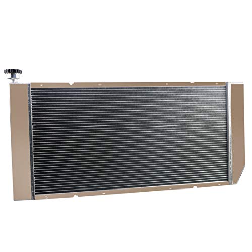 Coolingsky 3 Rows All Aluminum Radiator & Electric Fan & Shroud Kit Compatible For 1988-2000 Chevrolet Gmc C/K 1500 2500 3500 Pickup Heavy Duty #TOP2