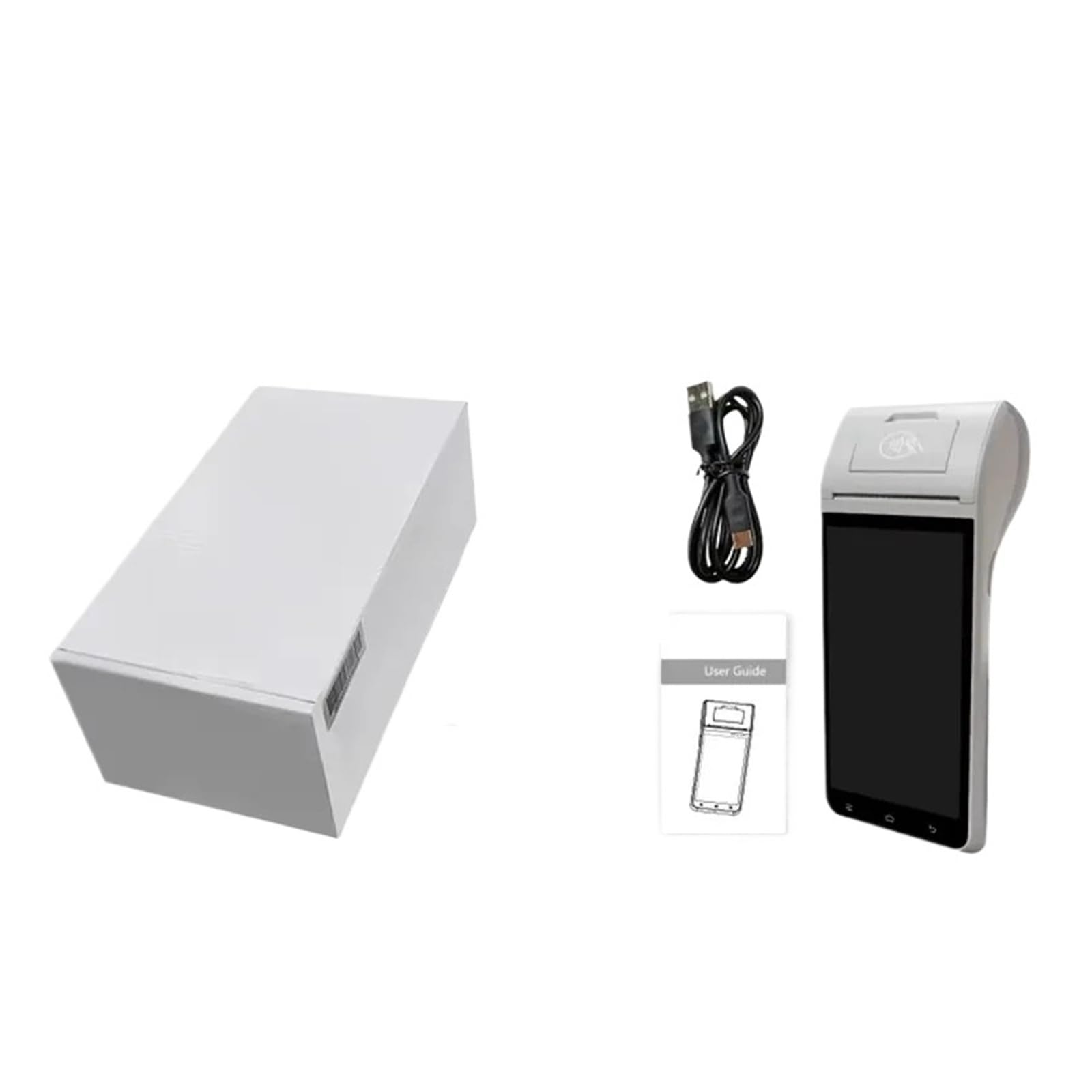 Registratore di cassa, Terminale di Pagamento POS Portatile 5" Registratore cassa con ricarica Touch Screen