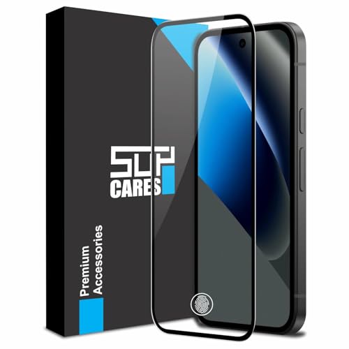 SupCares Tempered Glass for Google Pixel 10A (6.3 Inch) With Installation Kit | 9H Edge to Edge Screen Protector | Black