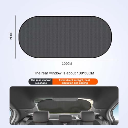Parasol de coche trasero a medida para Kia Sorento con acabado premium de 4 capas reflectantes 3