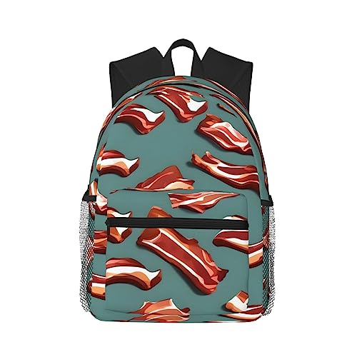 Sac à dos léger pour l'université au style bacon idéal pour les cours et les sorties