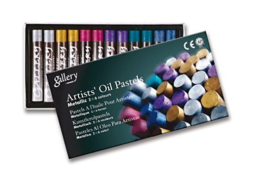 Mungyo Gallery Oil Pastels Cardboard Box Set Of 12 Standard - Metallic Colors #TOP11
