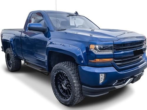 Estribos laterales de acero inoxidable 6.5in para Chevy Silverado miniatura 2